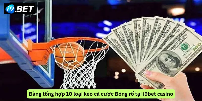 Bảng tổng hợp 10 loại kèo cá cược Bóng rổ tại i9bet casino